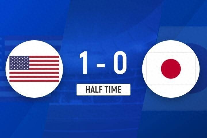 半场-美国1-0日本 亚历杭德罗凌空斩阿夫斯坦助攻__半场-美国1-0日本 亚历杭德罗凌空斩阿夫斯坦助攻