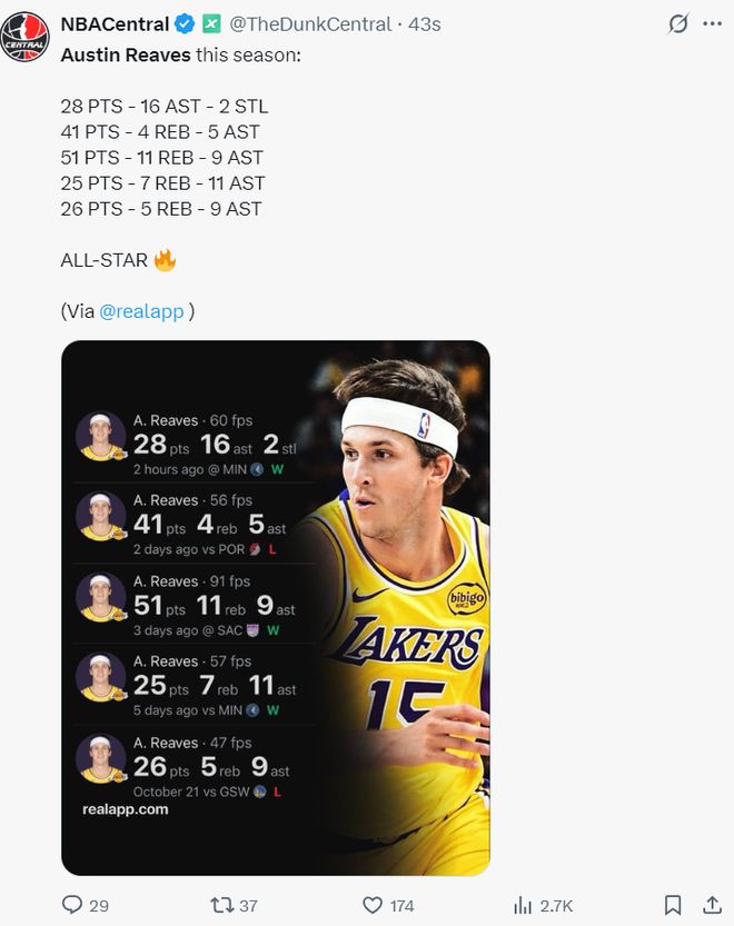 _里夫斯绝杀冲上全美第1热搜:魔术师直言英雄 湖媒东契奇都赞山羊_里夫斯绝杀冲上全美第1热搜:魔术师直言英雄 湖媒东契奇都赞山羊